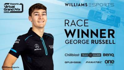 Расселл выиграл виртуальный Гран При Великобритании