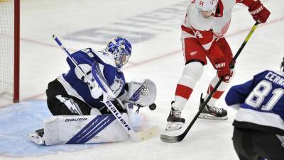 Шайба Наместникова помогла «Детройту» обыграть «Флориду» в матче НХЛ