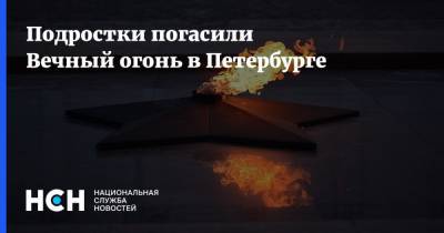 Подростки погасили Вечный огонь в Петербурге