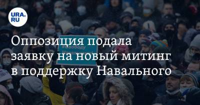 Оппозиция подала заявку на новый митинг в поддержку Навального