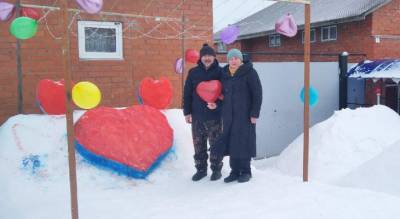 В деревне Клычево построили романтическую фотозону для влюбленных