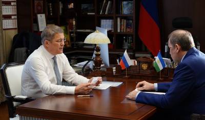 Глава Башкирии встретился с директором санатория «Янган-Тау»