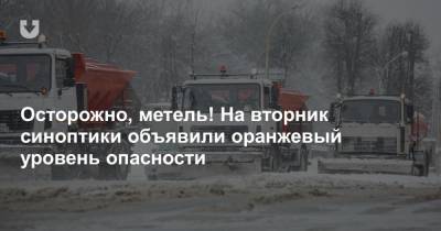 Осторожно, метель! На вторник синоптики объявили оранжевый уровень опасности - news.tut.by - Минск