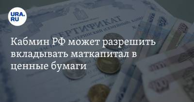 Кабмин РФ может разрешить вкладывать маткапитал в ценные бумаги