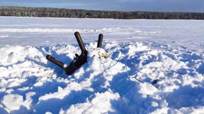 Во льду Финского залива обнаружили вмерзшую морскую мину