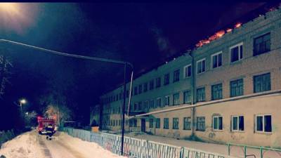 Режим ЧС ввели в райцентре под Саратовом из-за пожара в школе