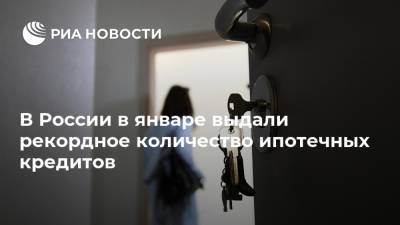 В России в январе выдали рекордное количество ипотечных кредитов