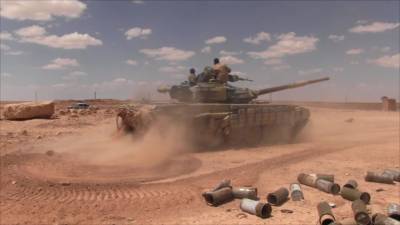 Российские и сирийские танкисты провели совместные учения под Алеппо
