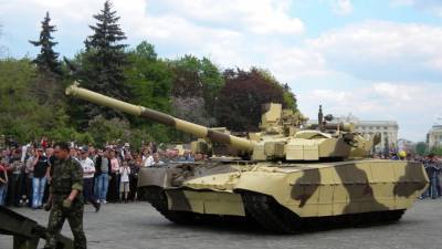 Военные в США засветили украинский танк Т-84 "Оплот" на полигоне