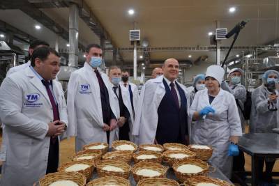Мишустин посетил завод по производству знаменитого адыгейского сыра