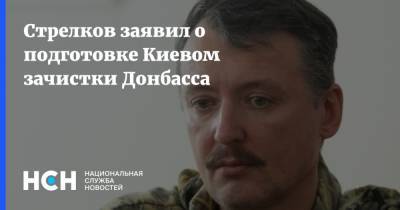 Стрелков заявил о подготовке Киевом зачистки Донбасса