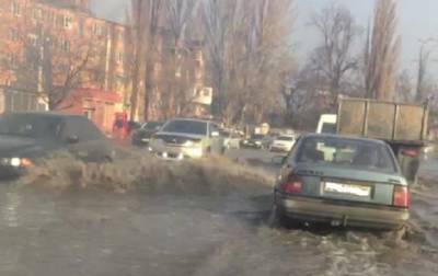 В Одессе после снегопада произошло наводнение