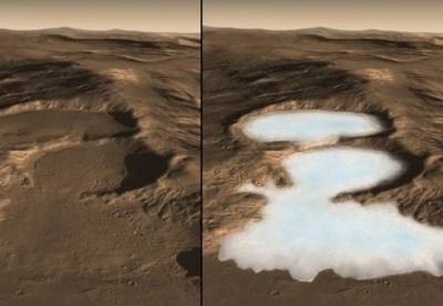 На Марсе обнаружили значительные ресурсы льда