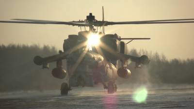 Боевые экипажи армейской авиации ЗВО провели учения в Ленобласти.
