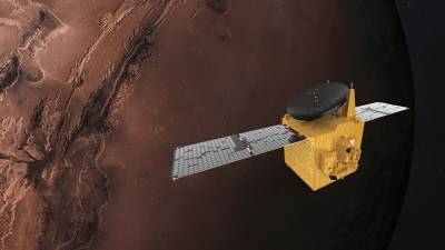 Прямо сейчас: арабский зонд выходит на орбиту вокруг Марса