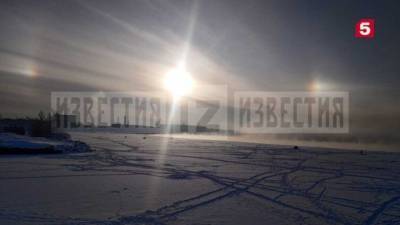 Удивительные кадры: над Ладожским озером взошли «три Солнца»