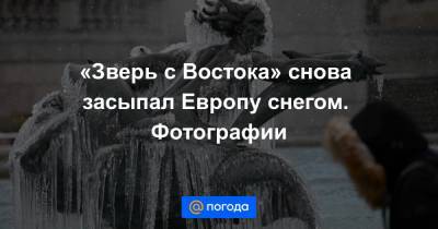 «Зверь с Востока» снова засыпал Европу снегом. Фотографии