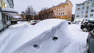 Мурманск завалило рекордным объёмом снега