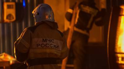 Крупный пожар вспыхнул на Внуковском заводе в Подмосковье