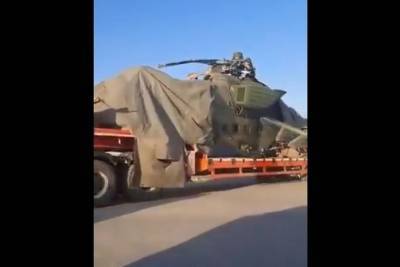 Опубликовано видео с эвакуацией Ми-35, совершившего экстренную посадку в Сирии