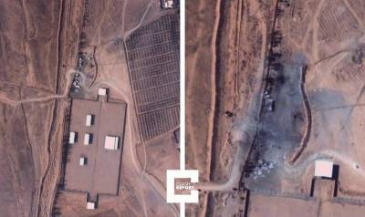 Опубликовано фото последствий удара США по Сирии - topcor.ru - Сирия - Ирак - Тегеран