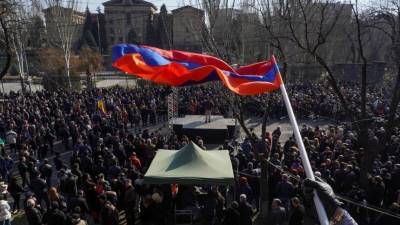 Факельное шествие прошло в столице Армении — видео