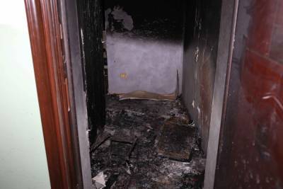 В Гродно по улице Титова горела квартира