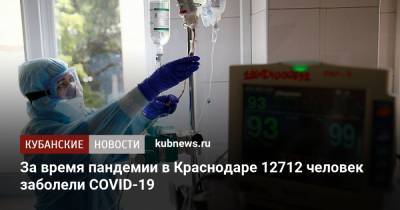 За время пандемии в Краснодаре 12712 человек заболели COVID-19