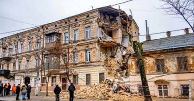 В Одессе обвалилось жилое здание