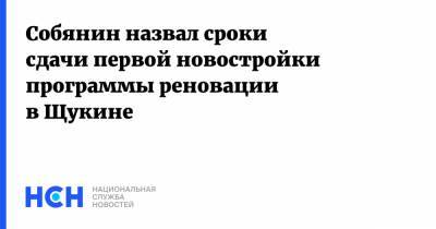 Собянин назвал сроки сдачи первой новостройки программы реновации в Щукине