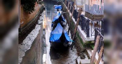 Знаменитые каналы Венеции пересохли
