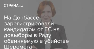 На Донбассе зарегистрировали кандидатом от ЕС на довыборы в Раду обвиняемую в убийстве Шеремета