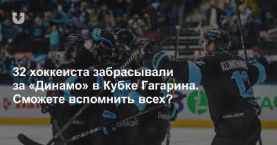 32 хоккеиста забрасывали за «Динамо» в Кубке Гагарина. Сможете вспомнить всех?