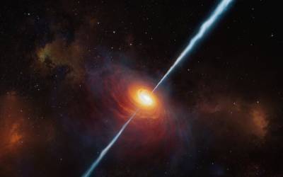 Астрономы обнаружили самый удаленный квазар с мощным радиоизлучением