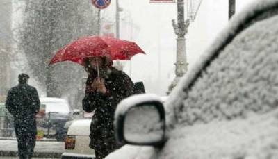 Украину ожидает снег, дождь и +12°