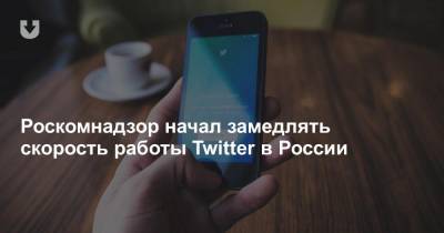 Роскомнадзор начал замедлять скорость работы Twitter в России
