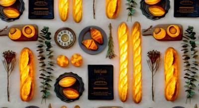 Светящийся багет: японская компания делает светильники из настоящего хлеба – фото