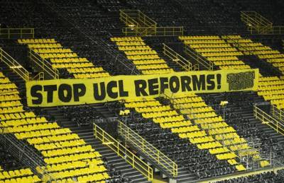 Болельщики Дортмунда требуют остановить реформу Лиги Чемпионов