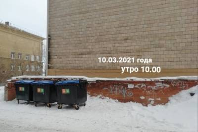 Контейнерную площадку в Петрозаводске, «утопающую» в мусоре, почистили