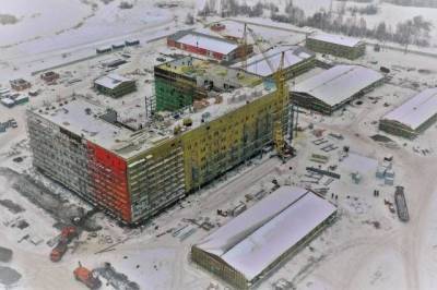 Главный корпус новой инфекционной больницы в Новокузнецке готов на 70%