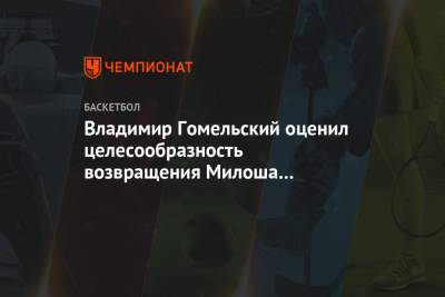 Владимир Гомельский оценил целесообразность возвращения Милоша Теодосича в ЦСКА