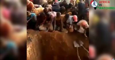 В Конго началась "золотая лихордка" из-за обнаружения золотоностного района (видео)