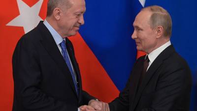 Путин и Эрдоган поучаствовали в закладке фундамента третьего энергоблока АЭС «Аккую»