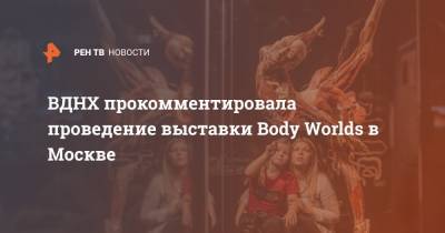 ВДНХ прокомментировала проведение выставки Body Worlds в Москве