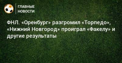 ФНЛ. «Оренбург» разгромил «Торпедо», «Нижний Новгород» проиграл «Факелу» и другие результаты