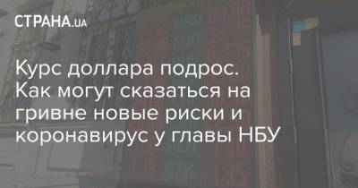 Курс доллара подрос. Как могут сказаться на гривне новые риски и коронавирус у главы НБУ