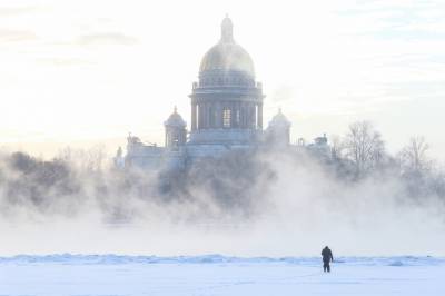 После очень морозной ночи Петербург ждет потепление днем