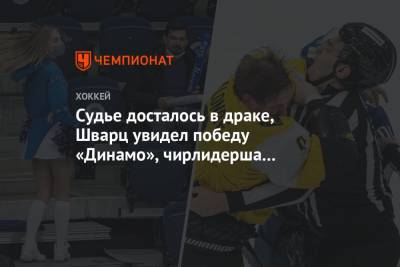 Судье досталось в драке, Шварц увидел победу «Динамо», чирлидерша отвлекала фаната. Фото