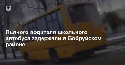 Пьяного водителя школьного автобуса задержали в Бобруйском районе