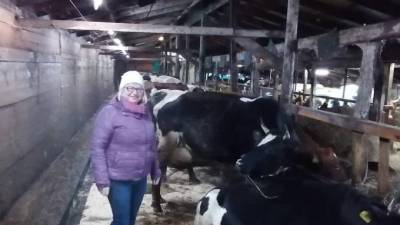Руководитель АПК Выборгского района Надежда Литвиненко посетила ферму в Каменногорске